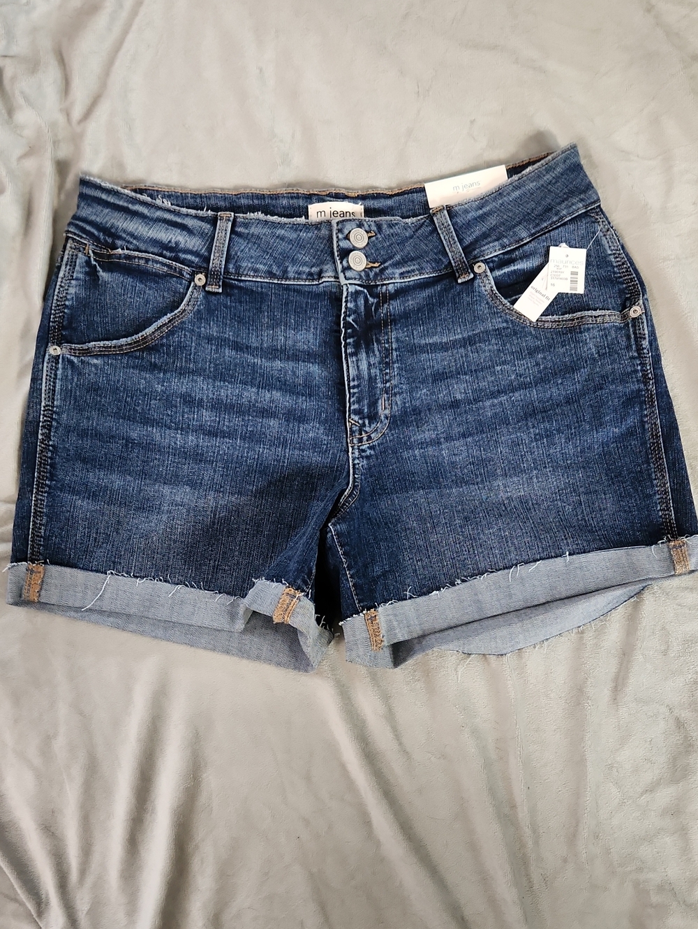 Maurices M Jeans Blue Denim Roll Cuff Shorts